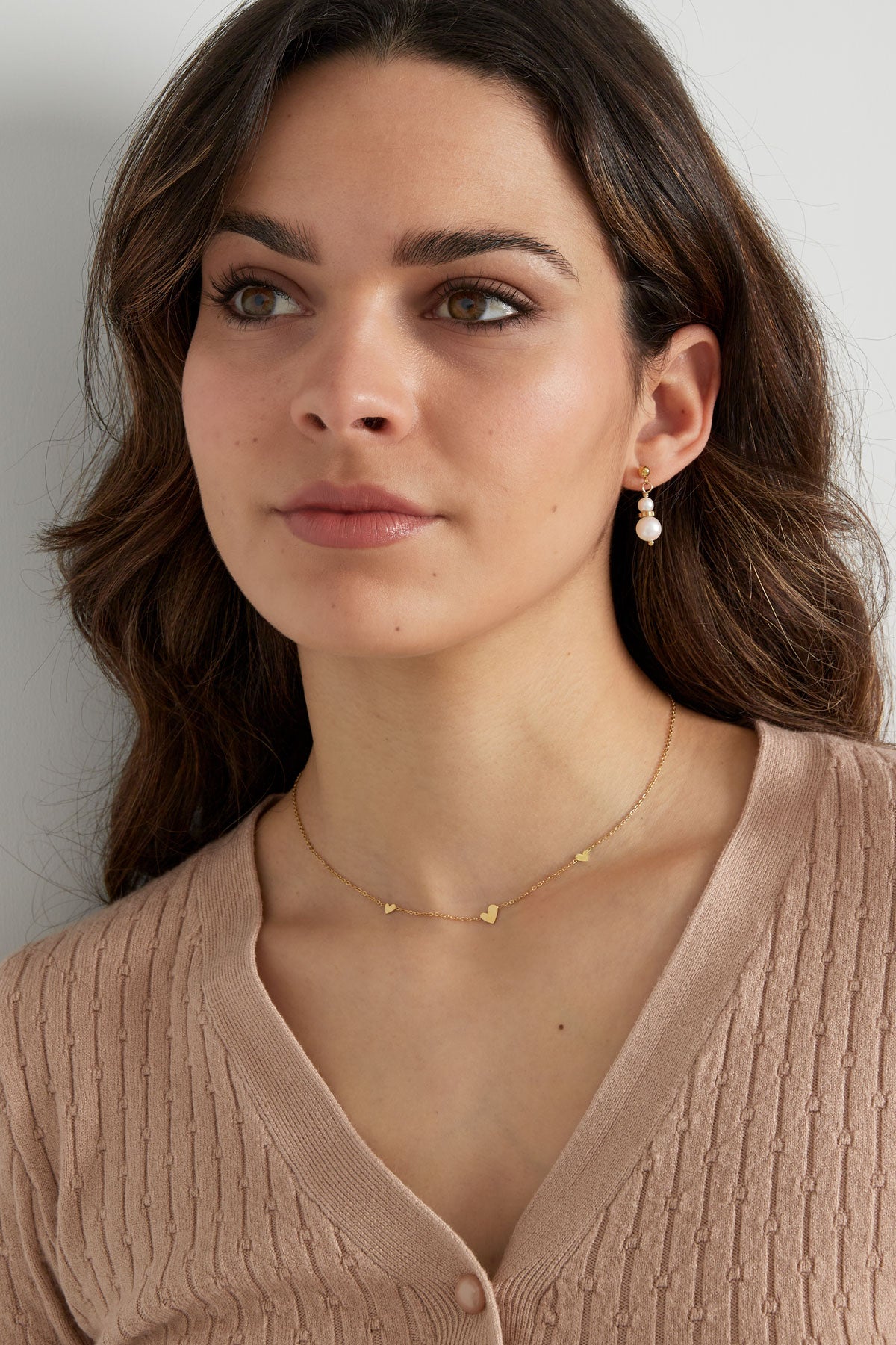 klassiek ketting hartjes zilver