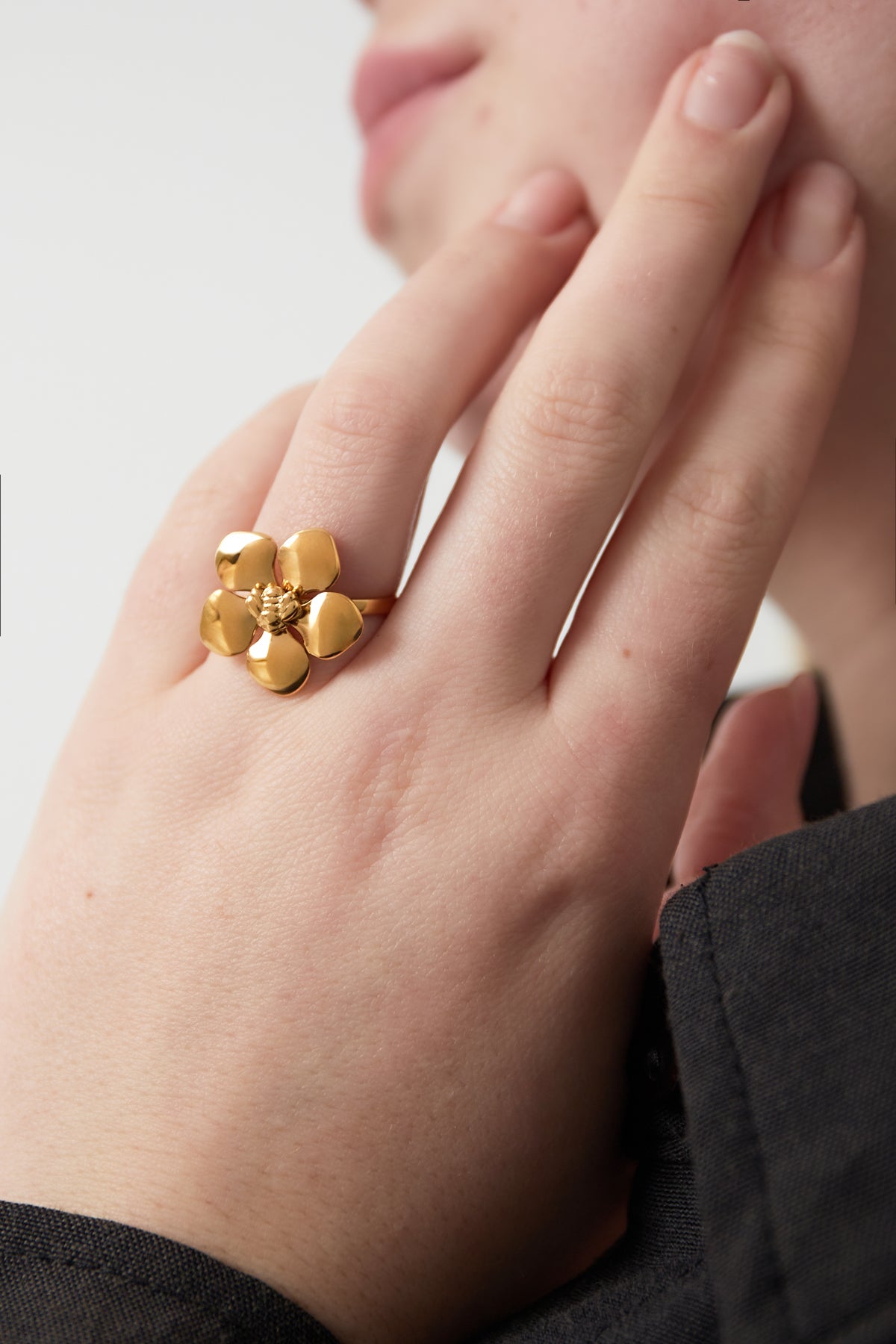 Eternal bloem ring zilver