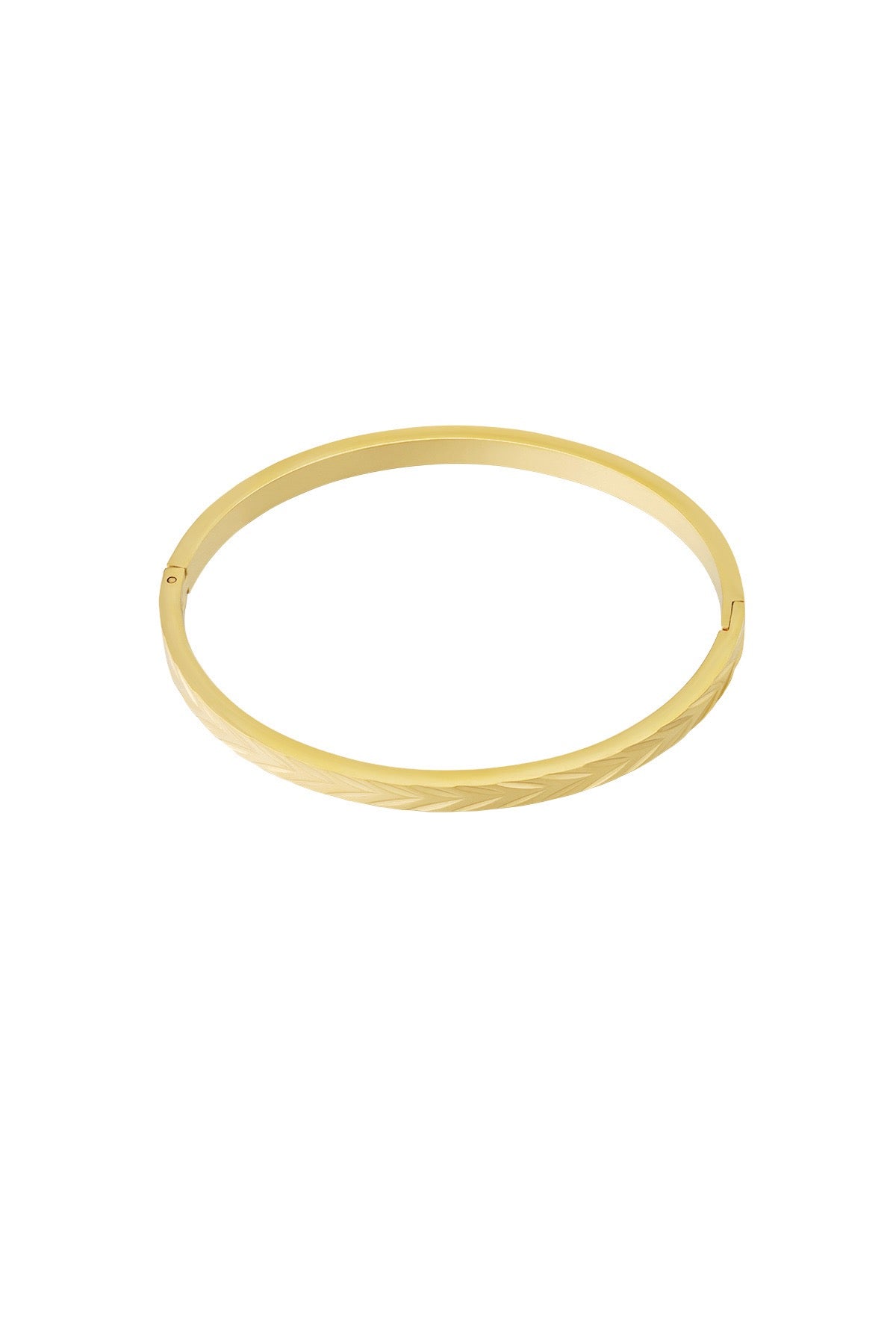 Bangle armband met patroon goud