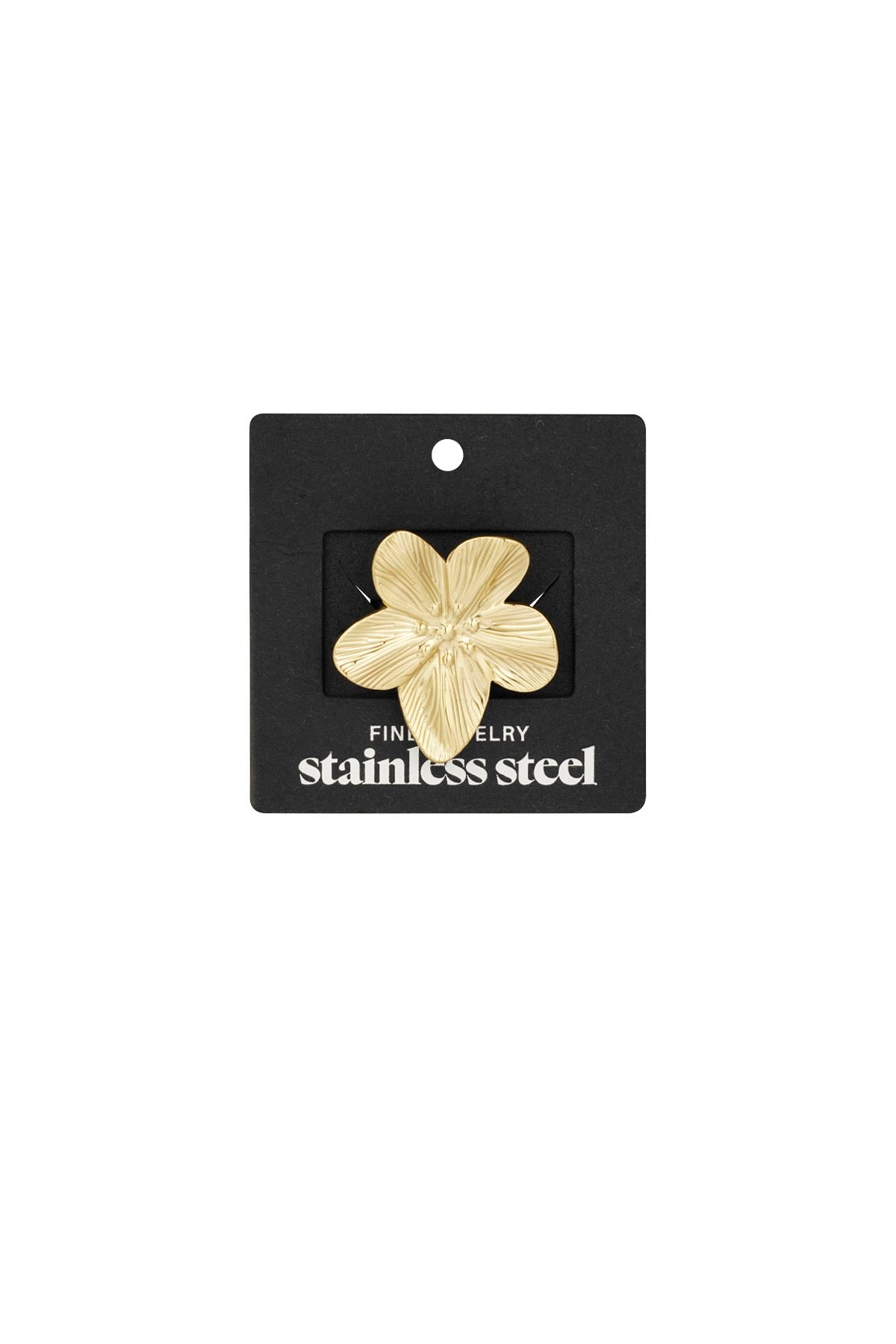 Flower petal ring goud