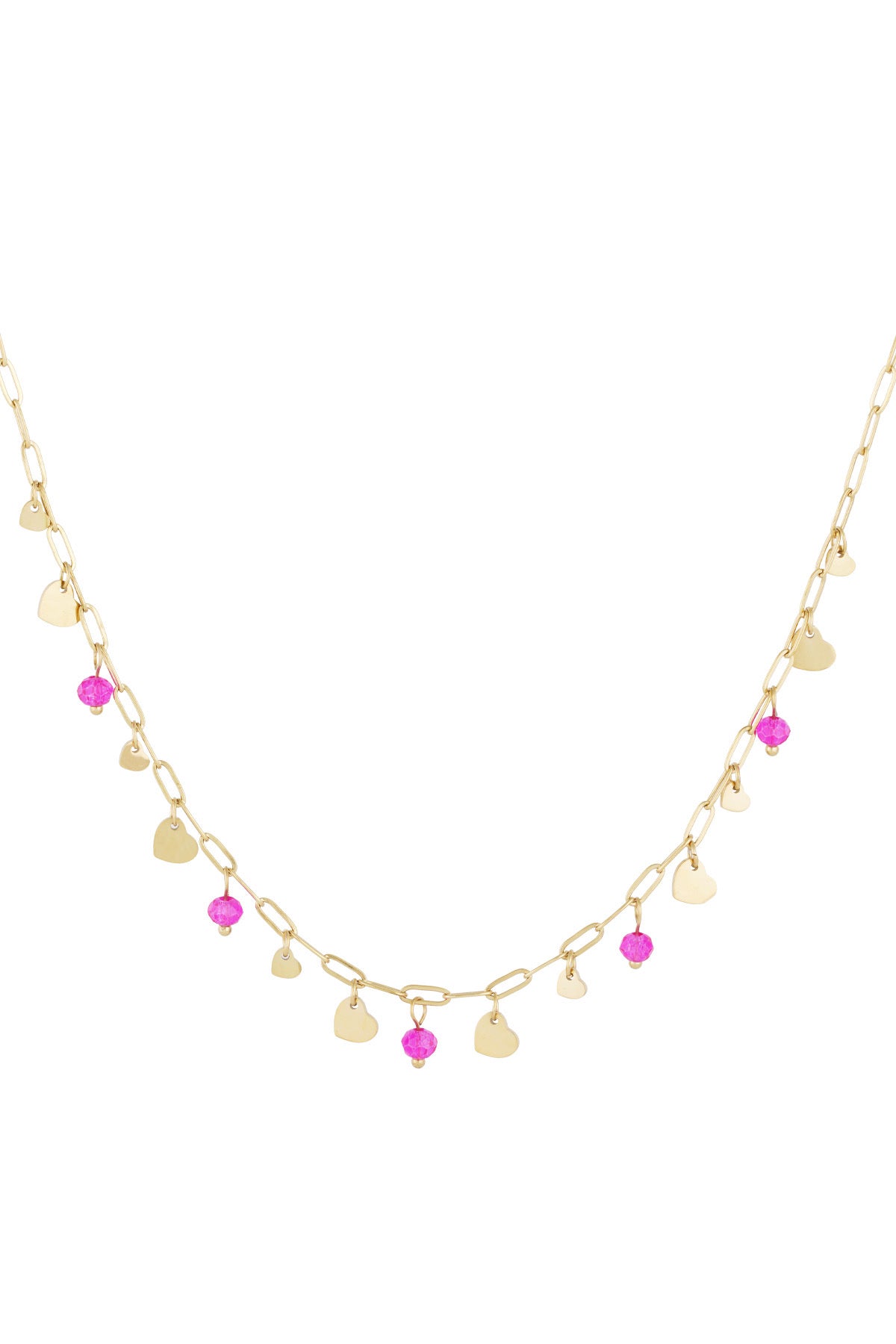 Full of love ketting goud roze