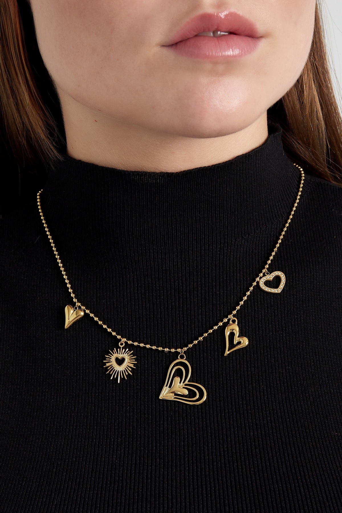 Loving hearts ketting zilver