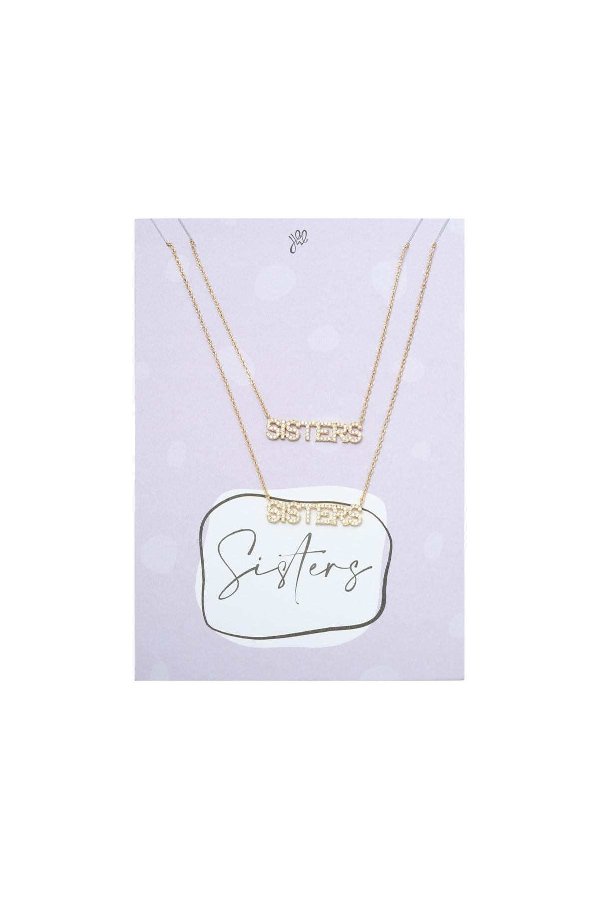 Sisters set goud koper ketting