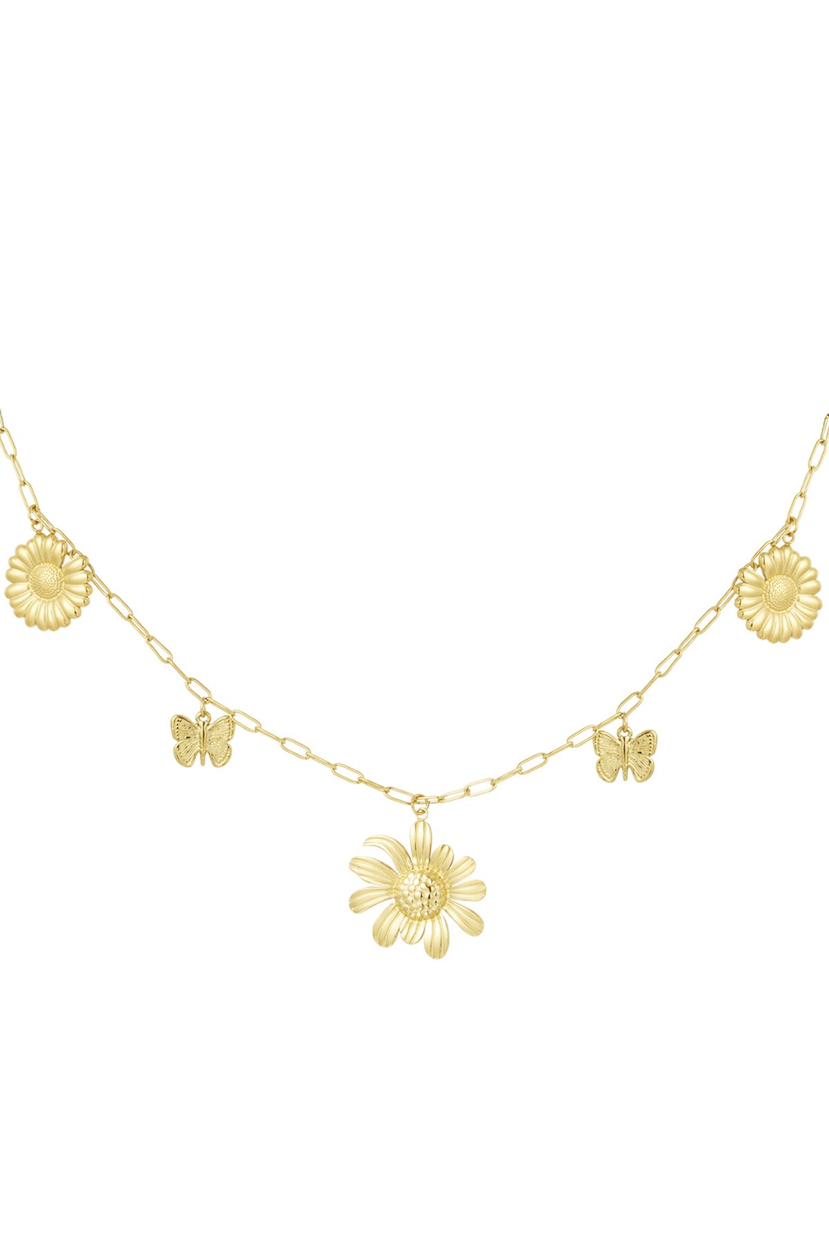 Flowerlicious ketting goud