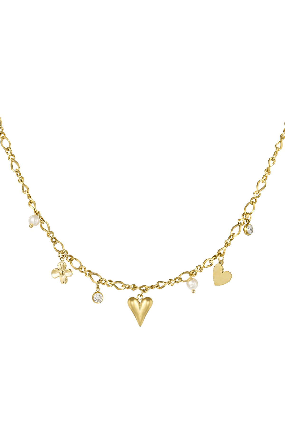 Sparkling love ketting goud