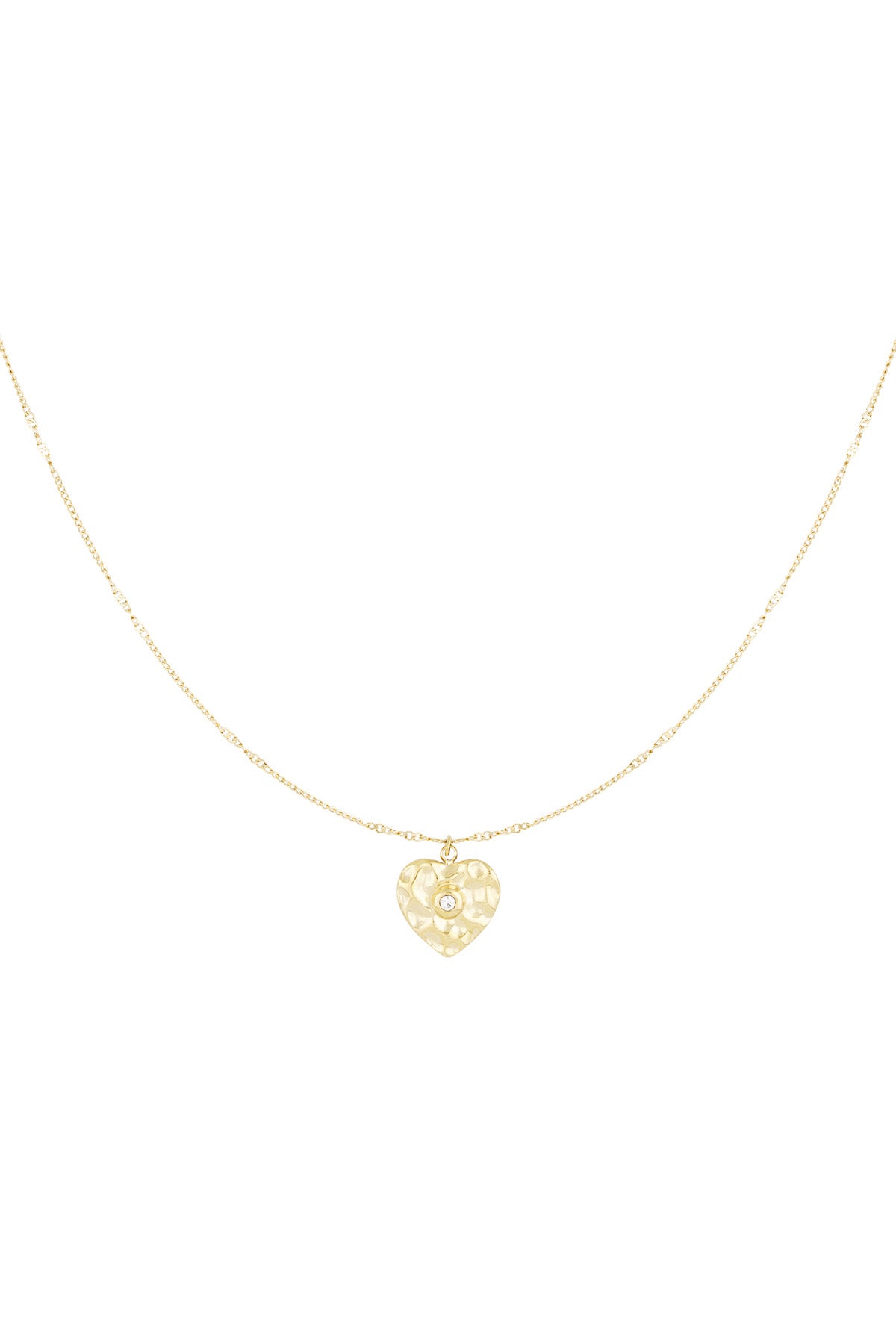 True heart ketting goud