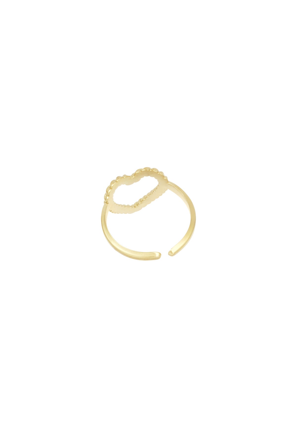 Change of heart ring goud