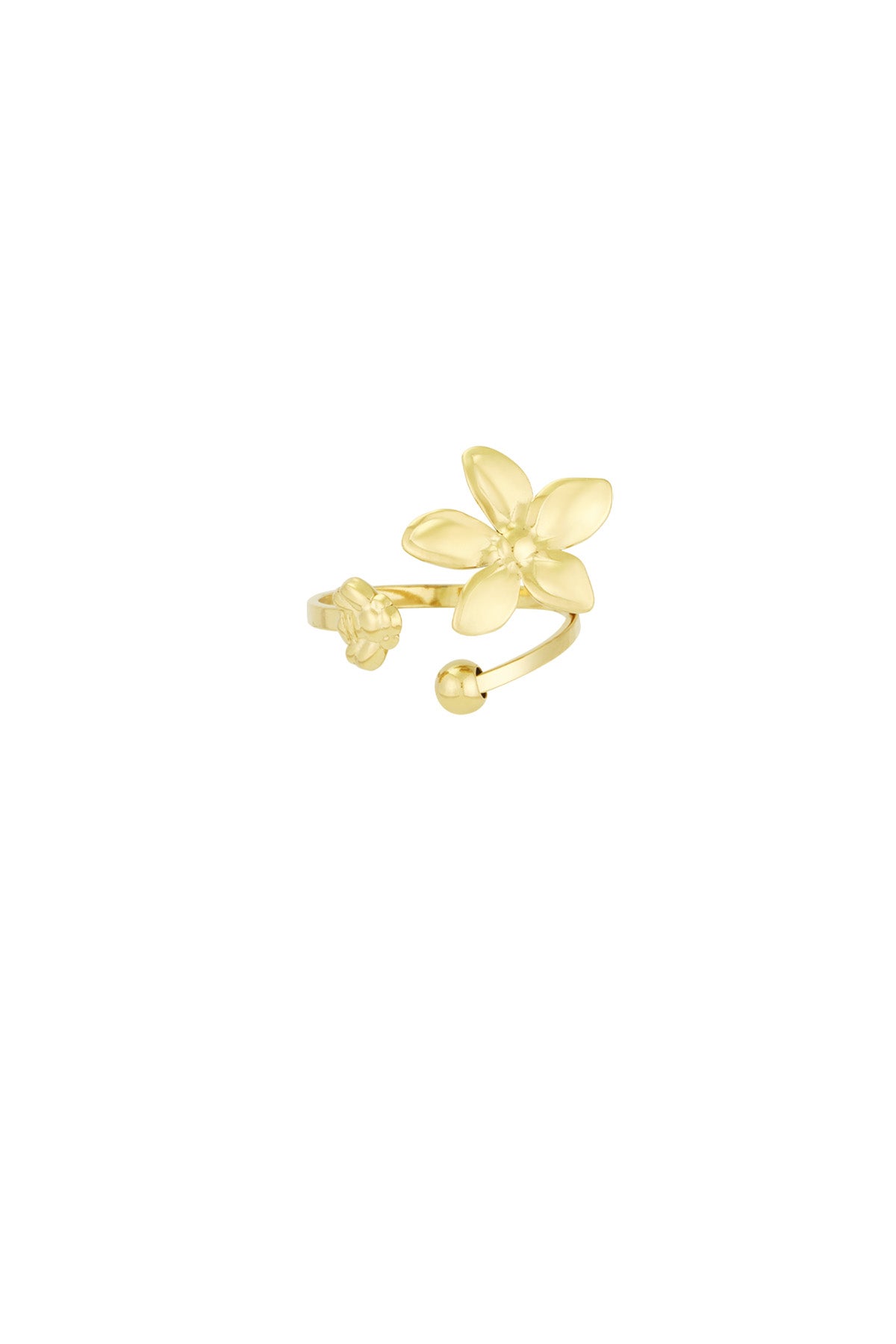 Floral delight ring goud