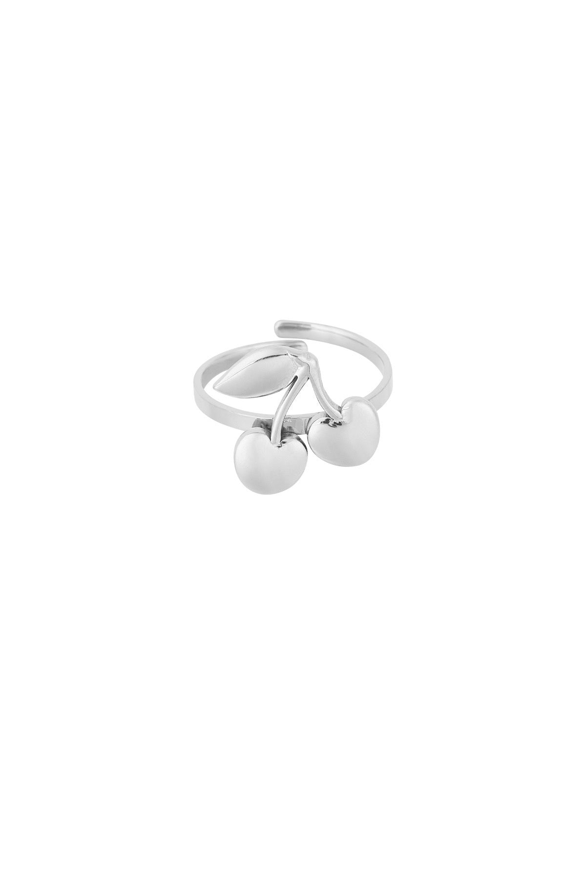 Cherry ring zilver