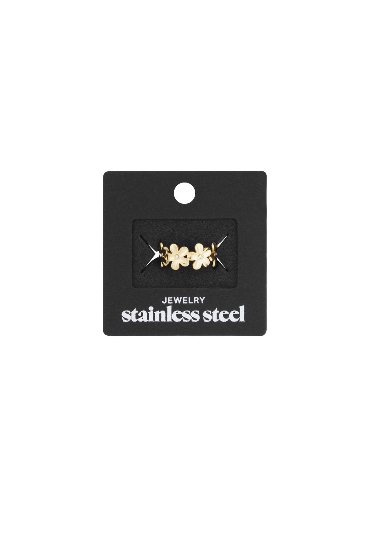 Infinite flowers ring goud