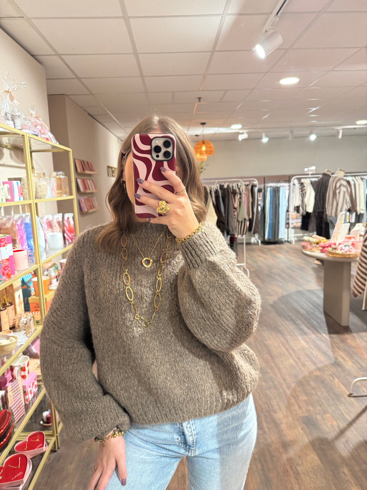 Romy - trui taupe