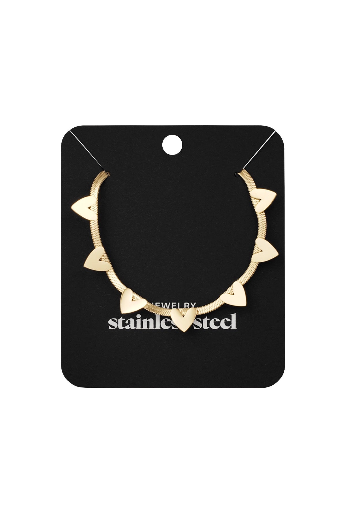 Heart party ketting goud