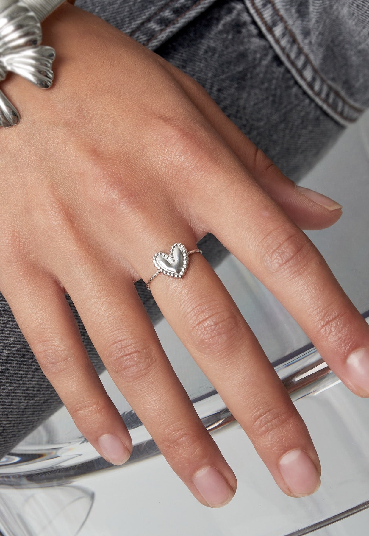 Lover girl ring zilver