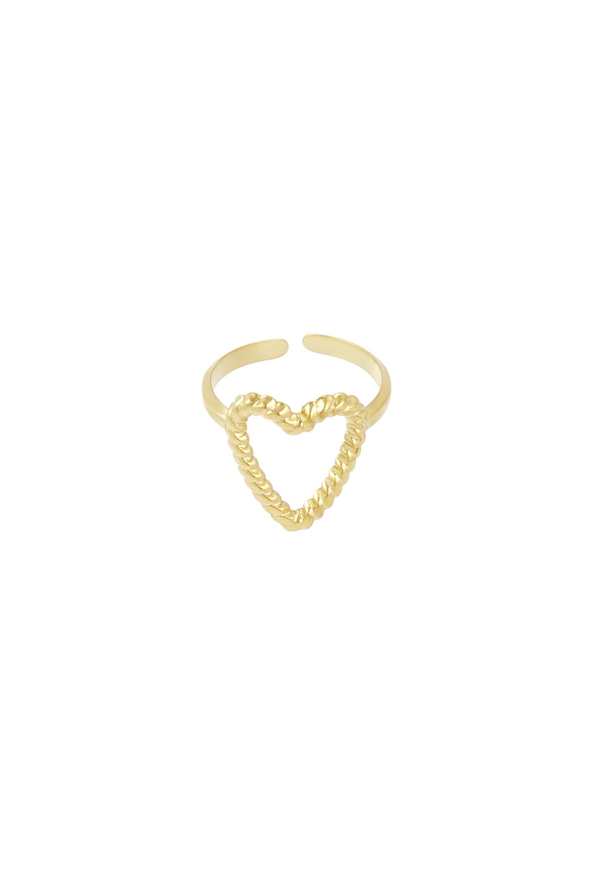 Change of hearts ring goud