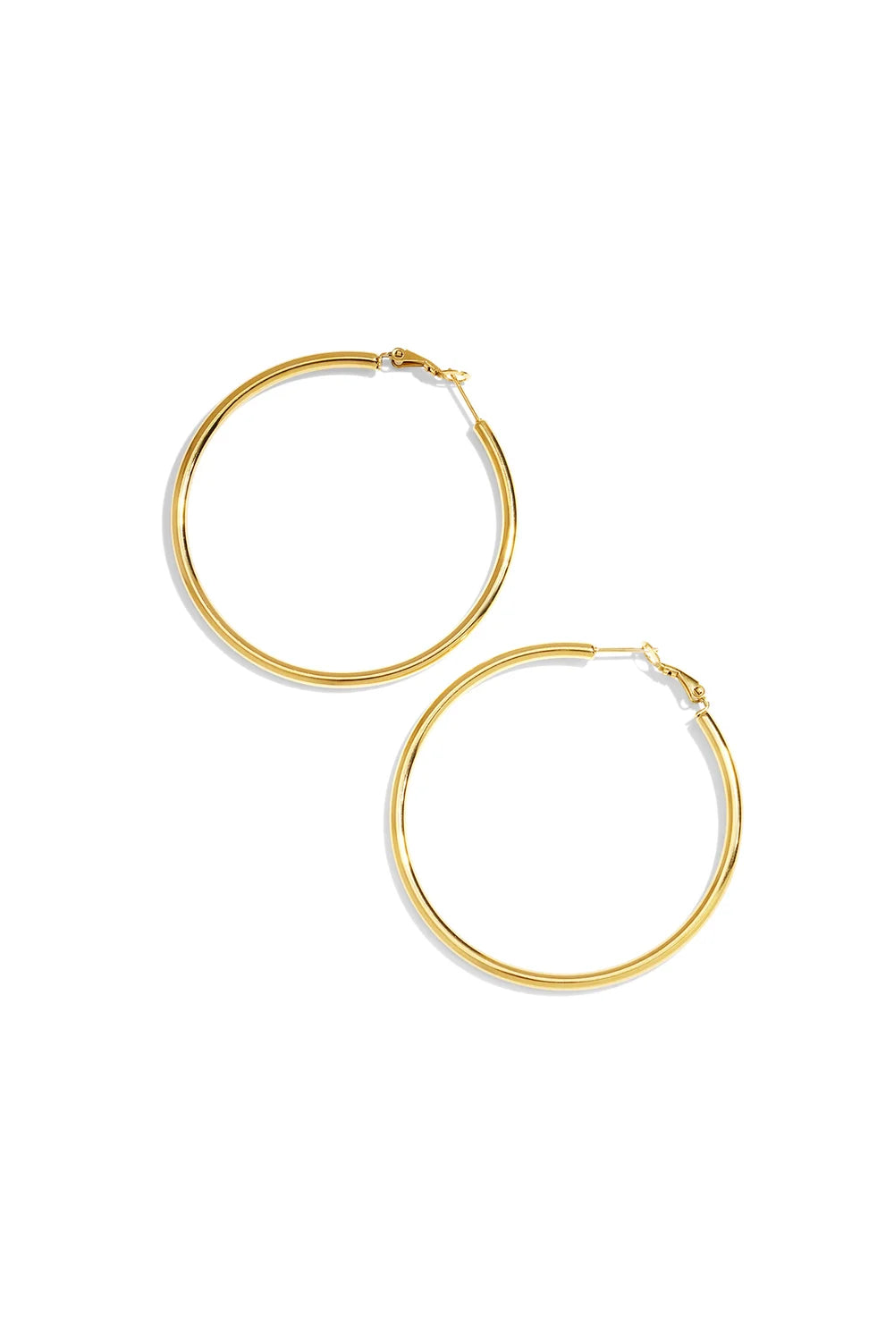 Eenvoudige ringen oorbellen goud