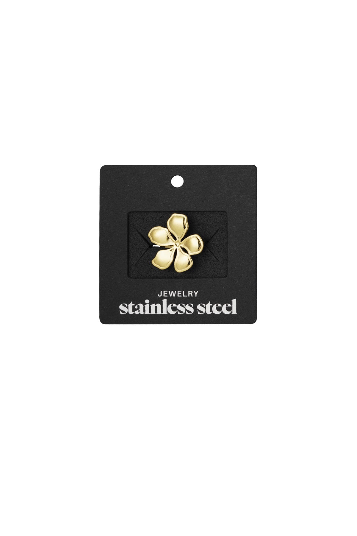 Statement bloem ring goud