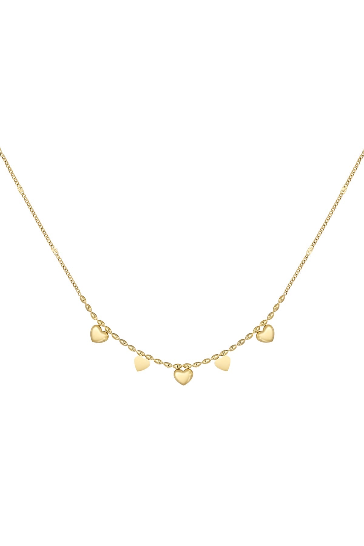 Tiny heart affair ketting goud