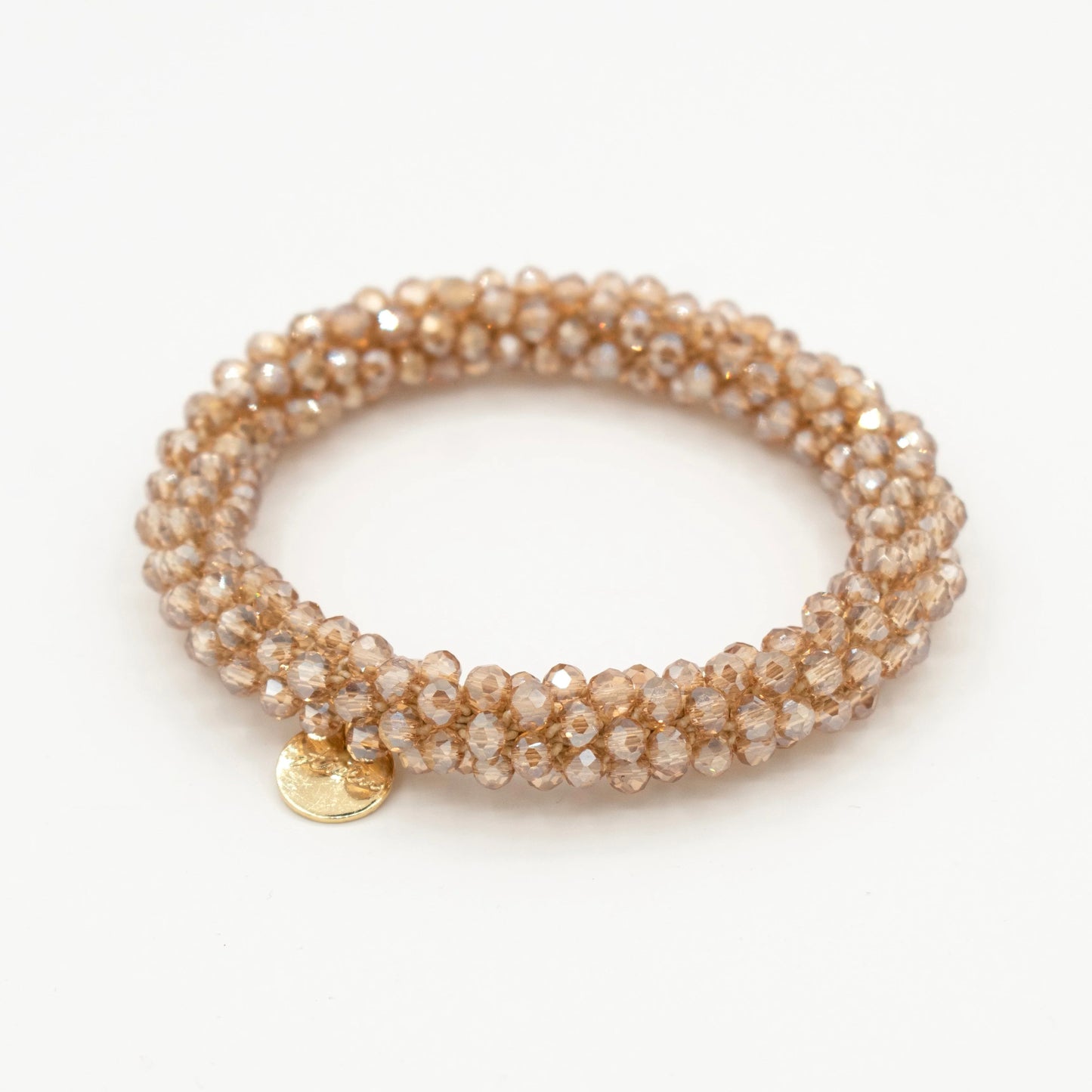Stiekie Gold – Kralen Haarelastiek & Armband