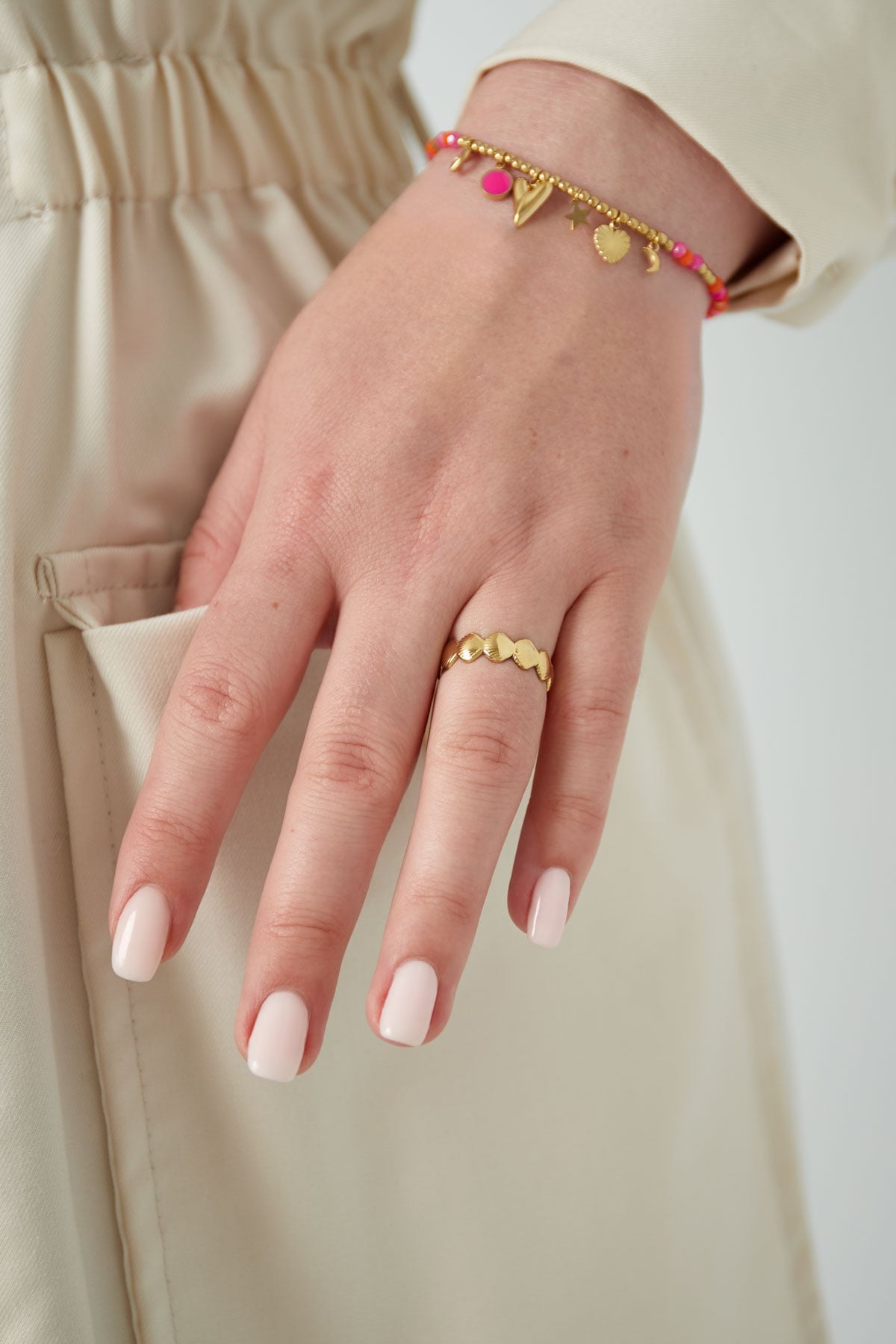 Shell soul ring zilver