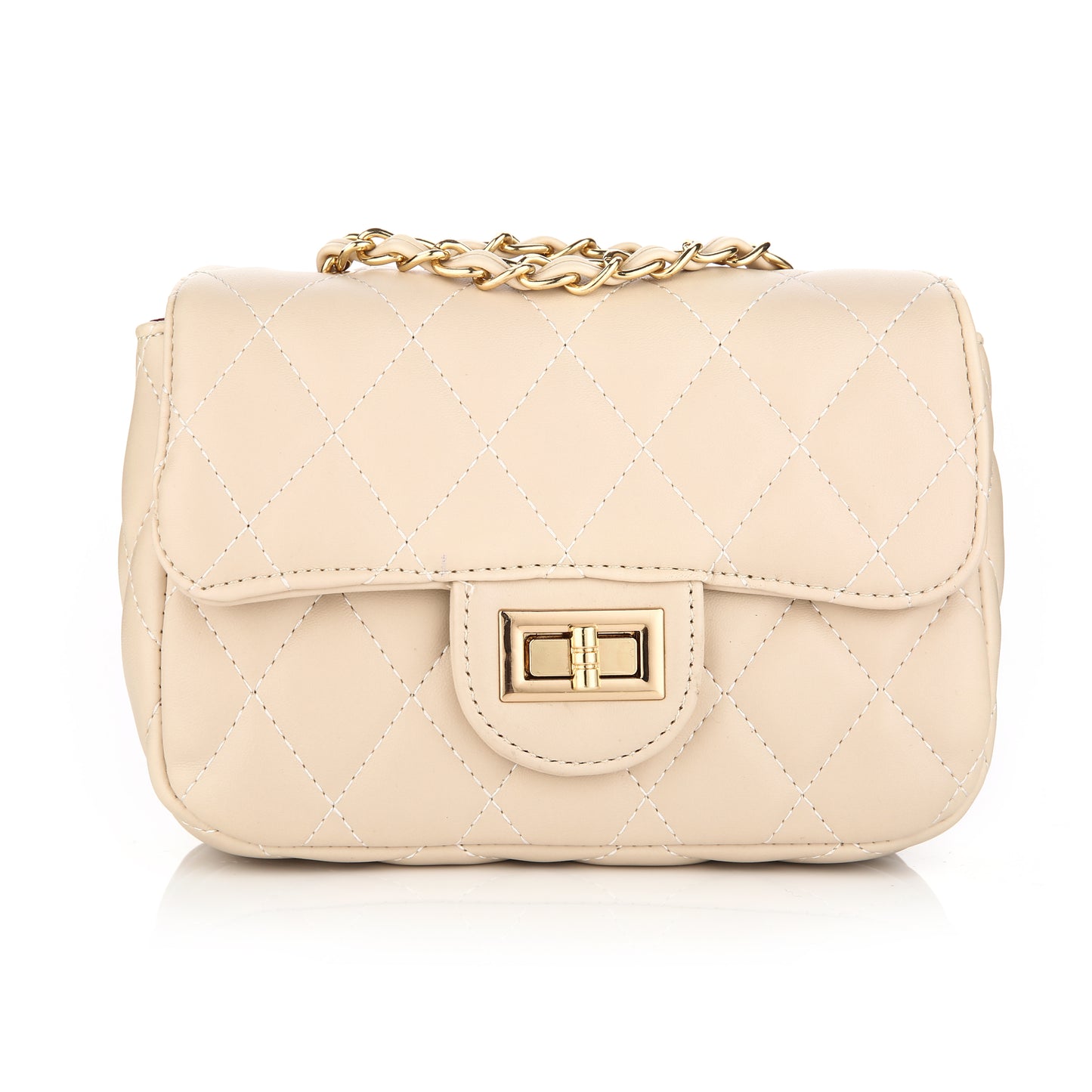 Schoudertas beige
