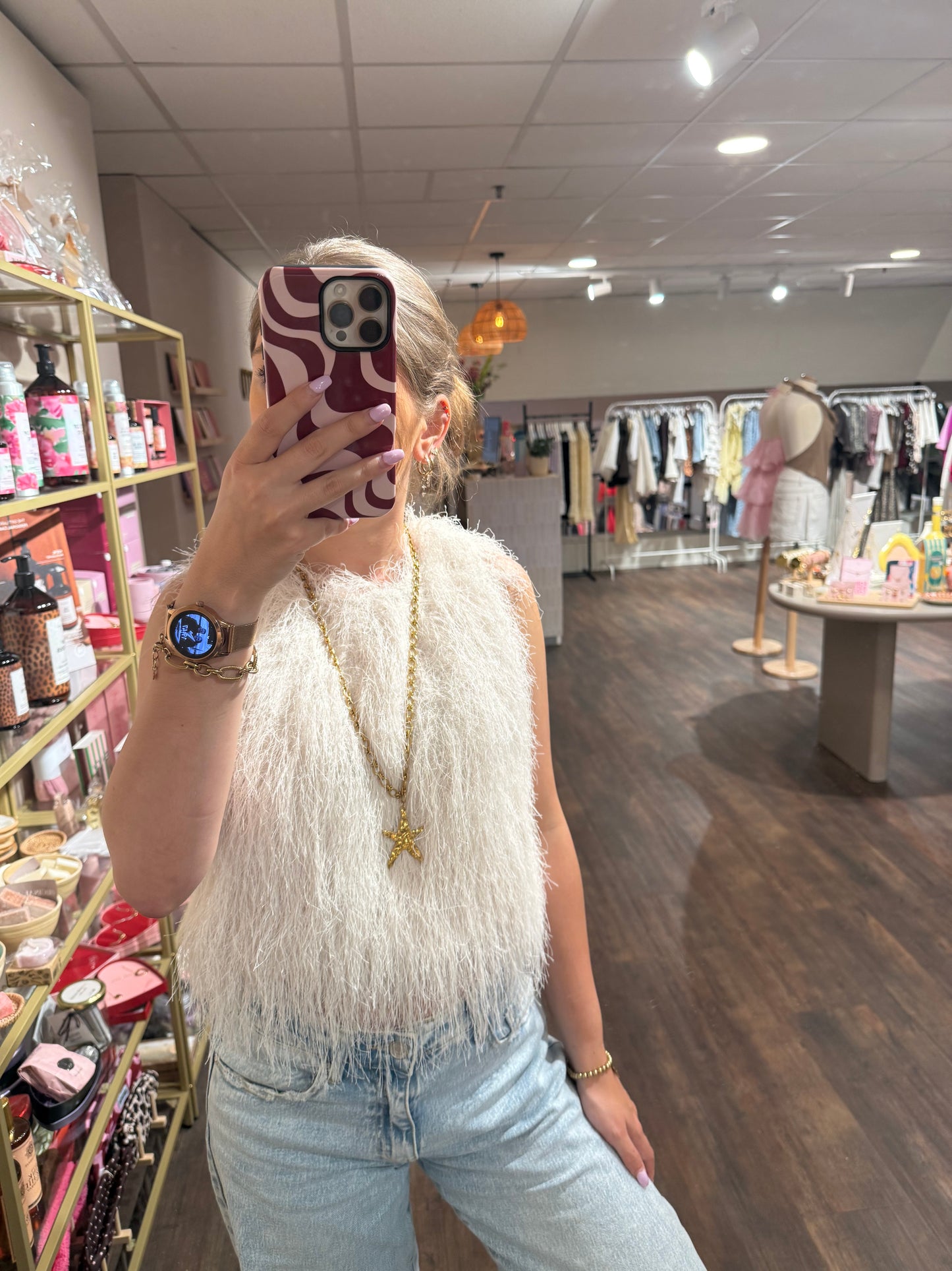 Trendy haltertop voor vakantie.