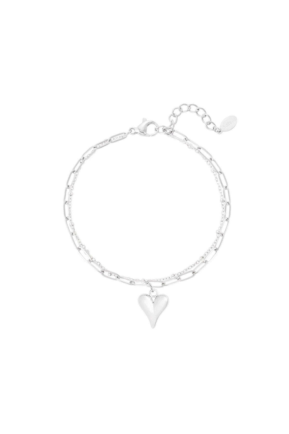 Loving layers armband zilver