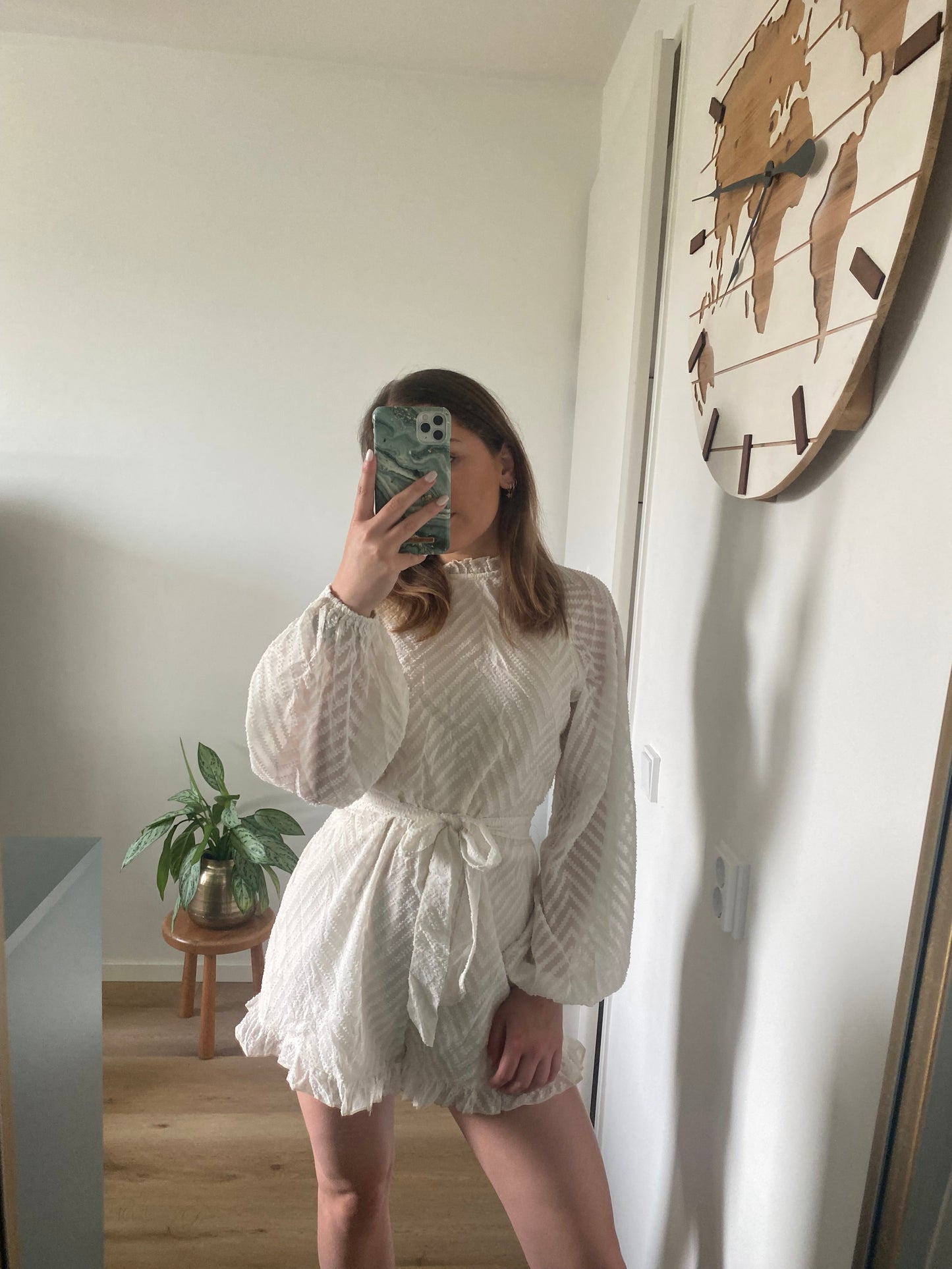 Julie - Playsuit open rug offwhite