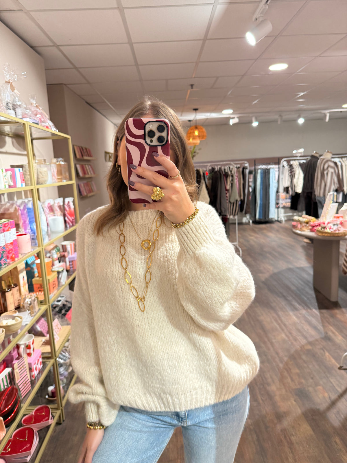 Romy - trui creme