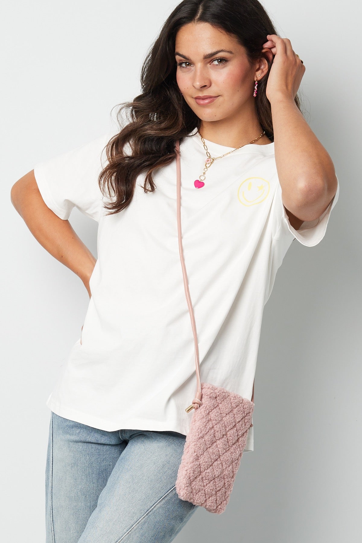 Telefoontas teddy off white