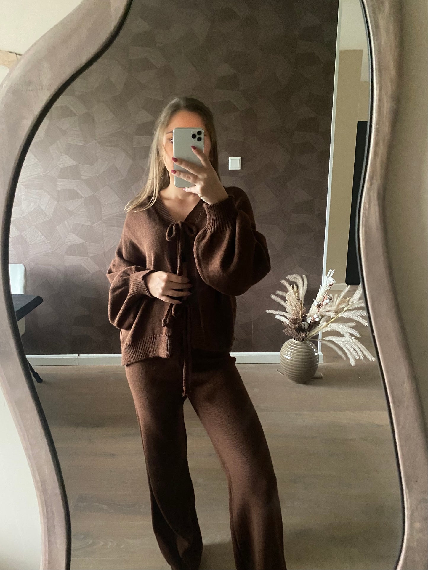 Rosie - lounge set bruin