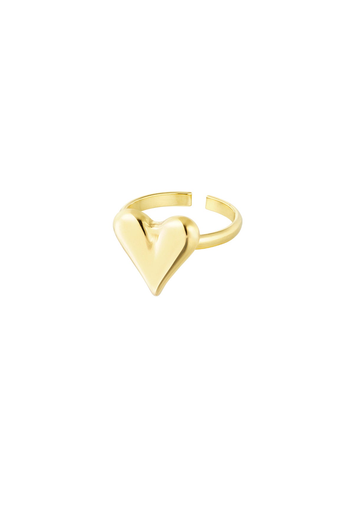 Classy hart ring goud