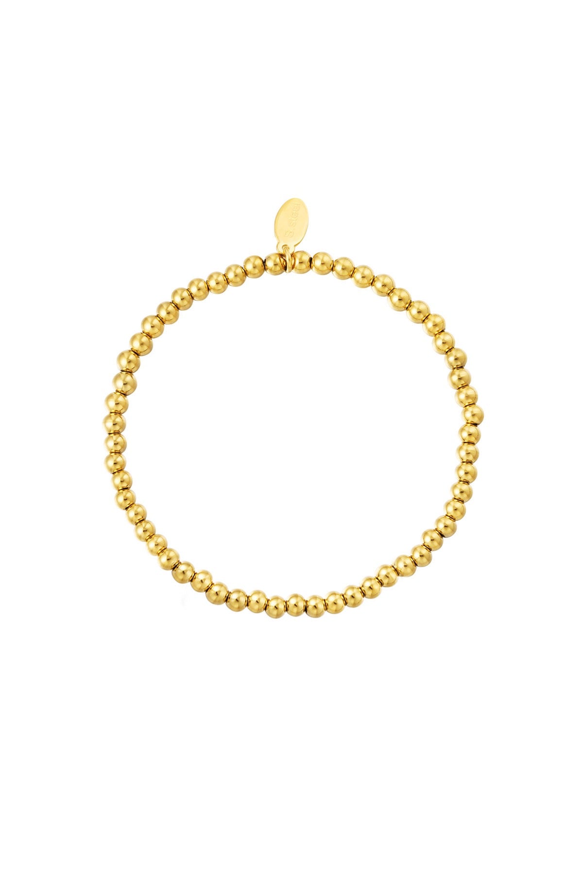 Armband midi kralen goud