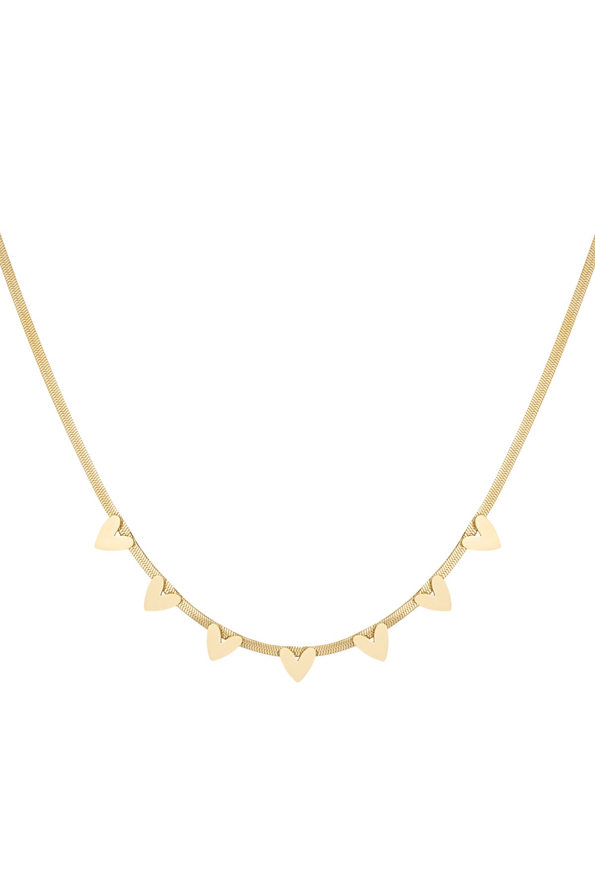 Heart party ketting goud