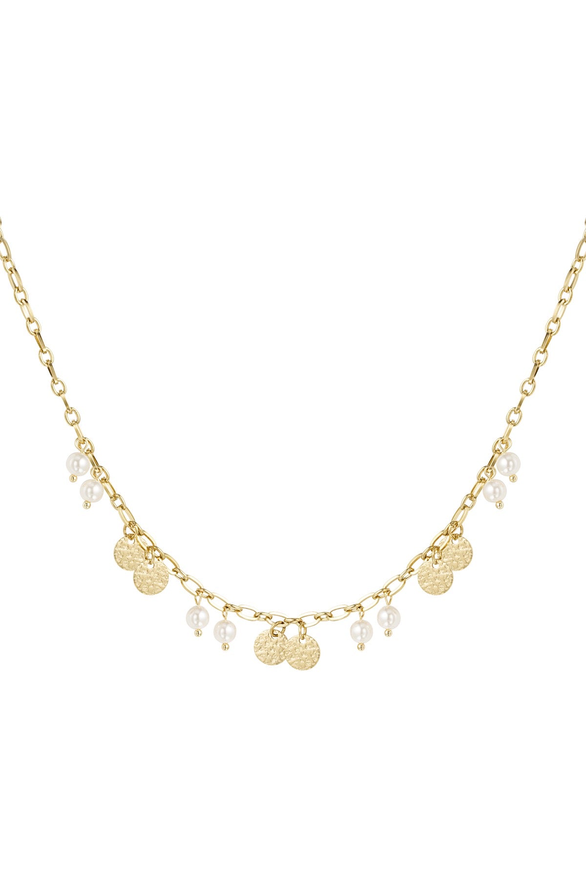 Lucky pearls ketting goud