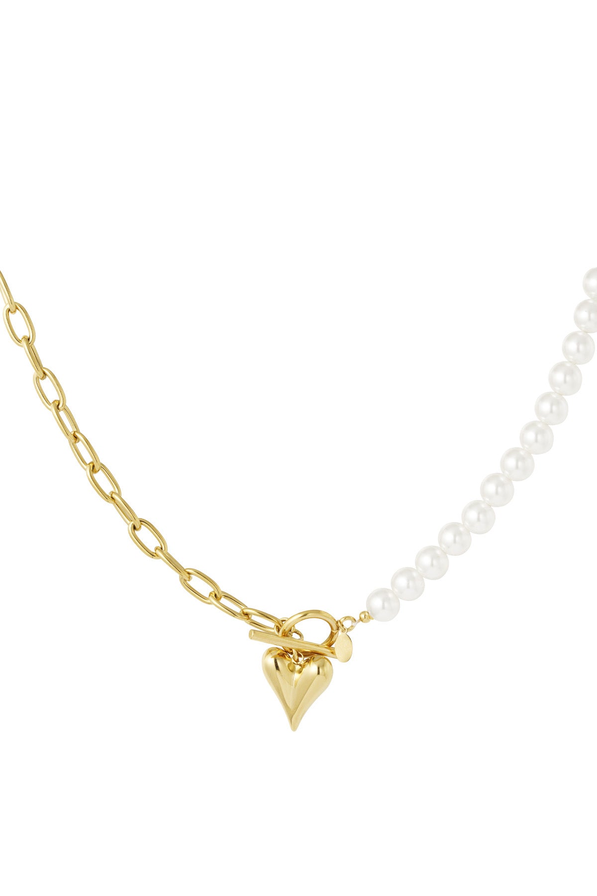 Double love ketting goud