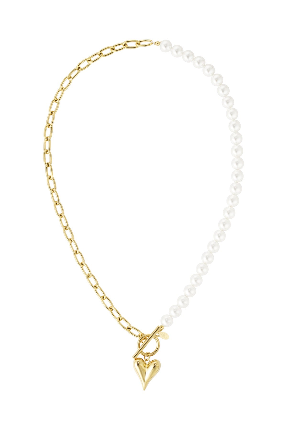 Double love ketting goud