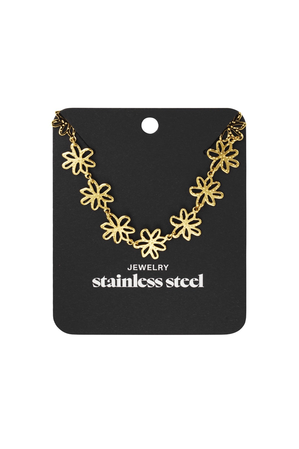 Flower party ketting goud