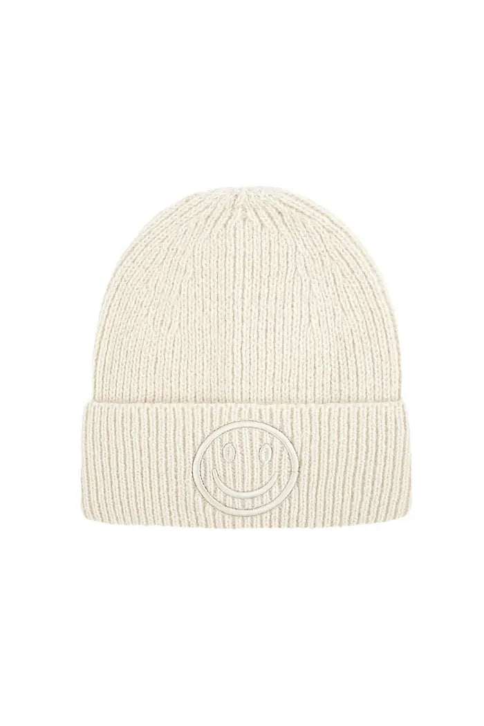 Smiley muts offwhite