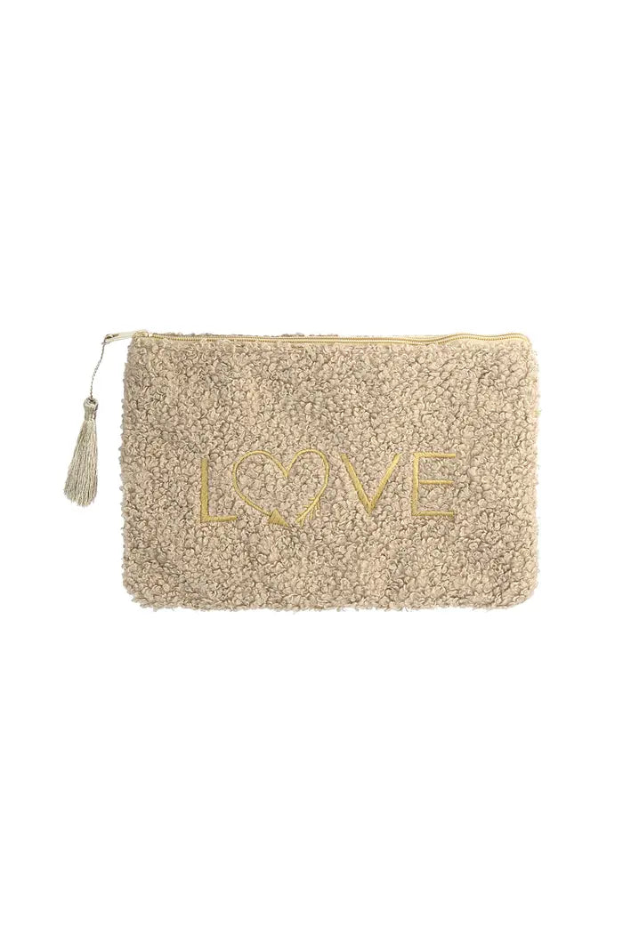 Teddy make-up tas bruin