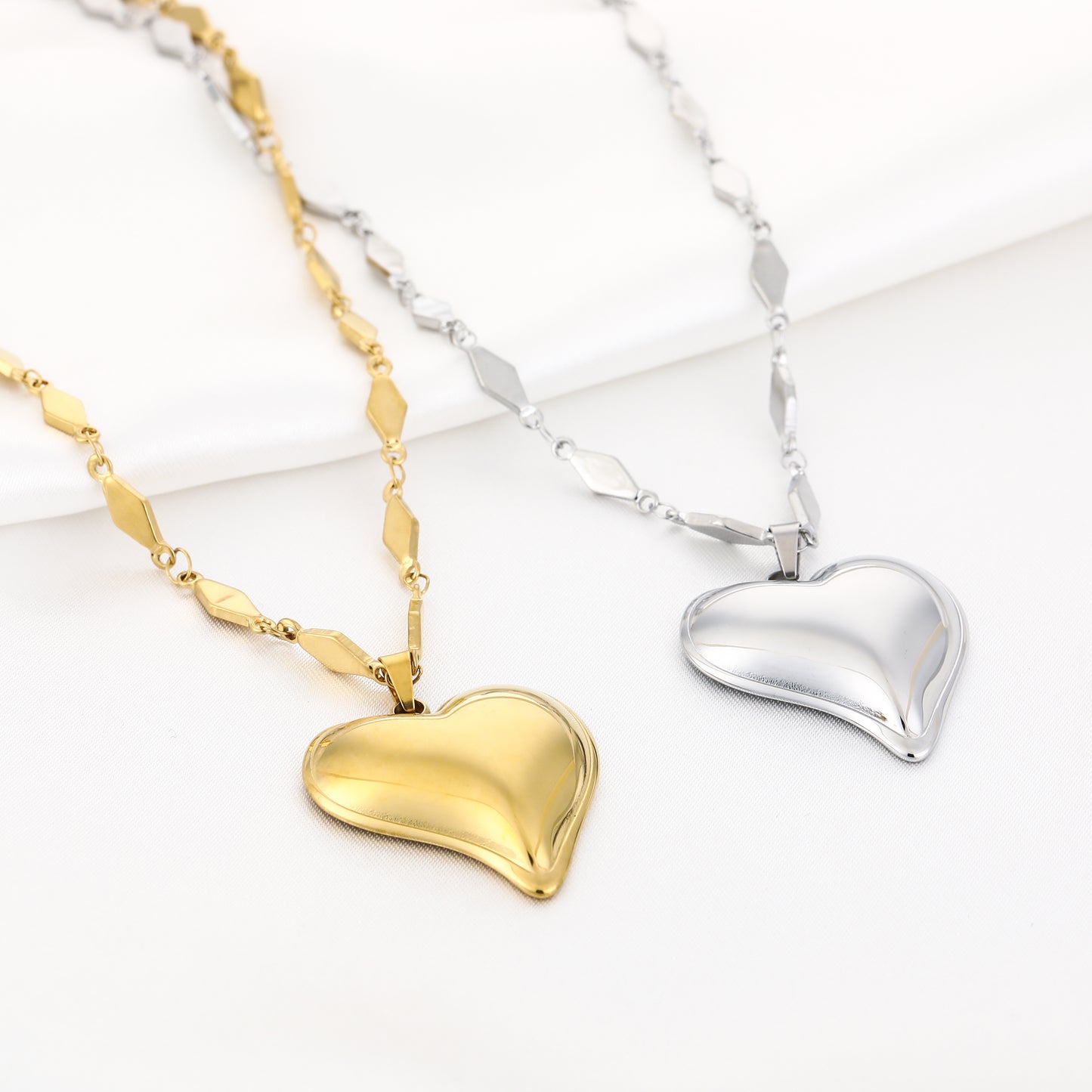Luxe ketting met XL hart