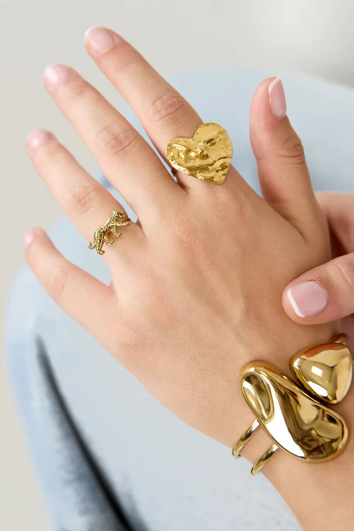 Panter ring goud