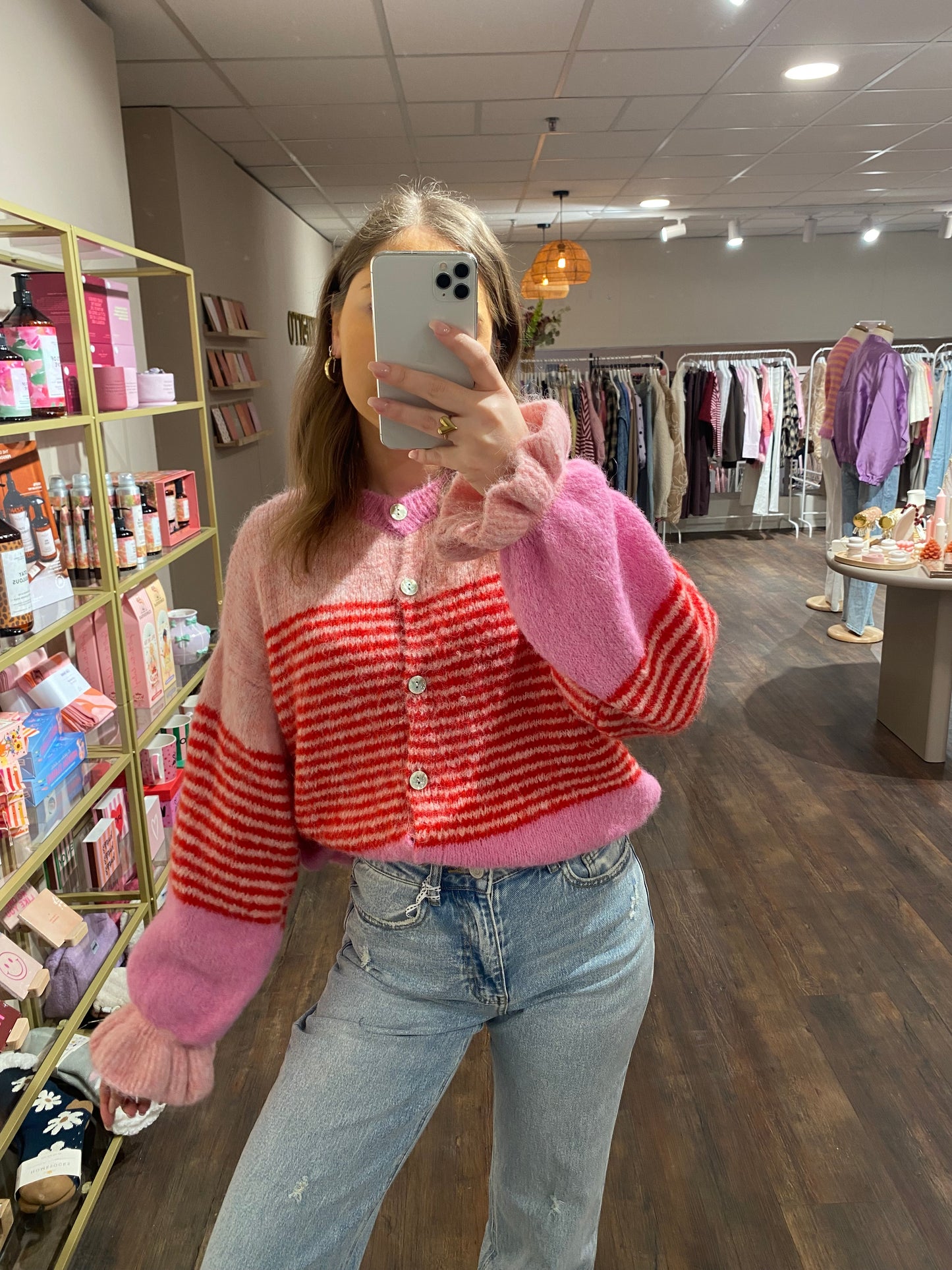 Trendy vestje voor het voorjaar.