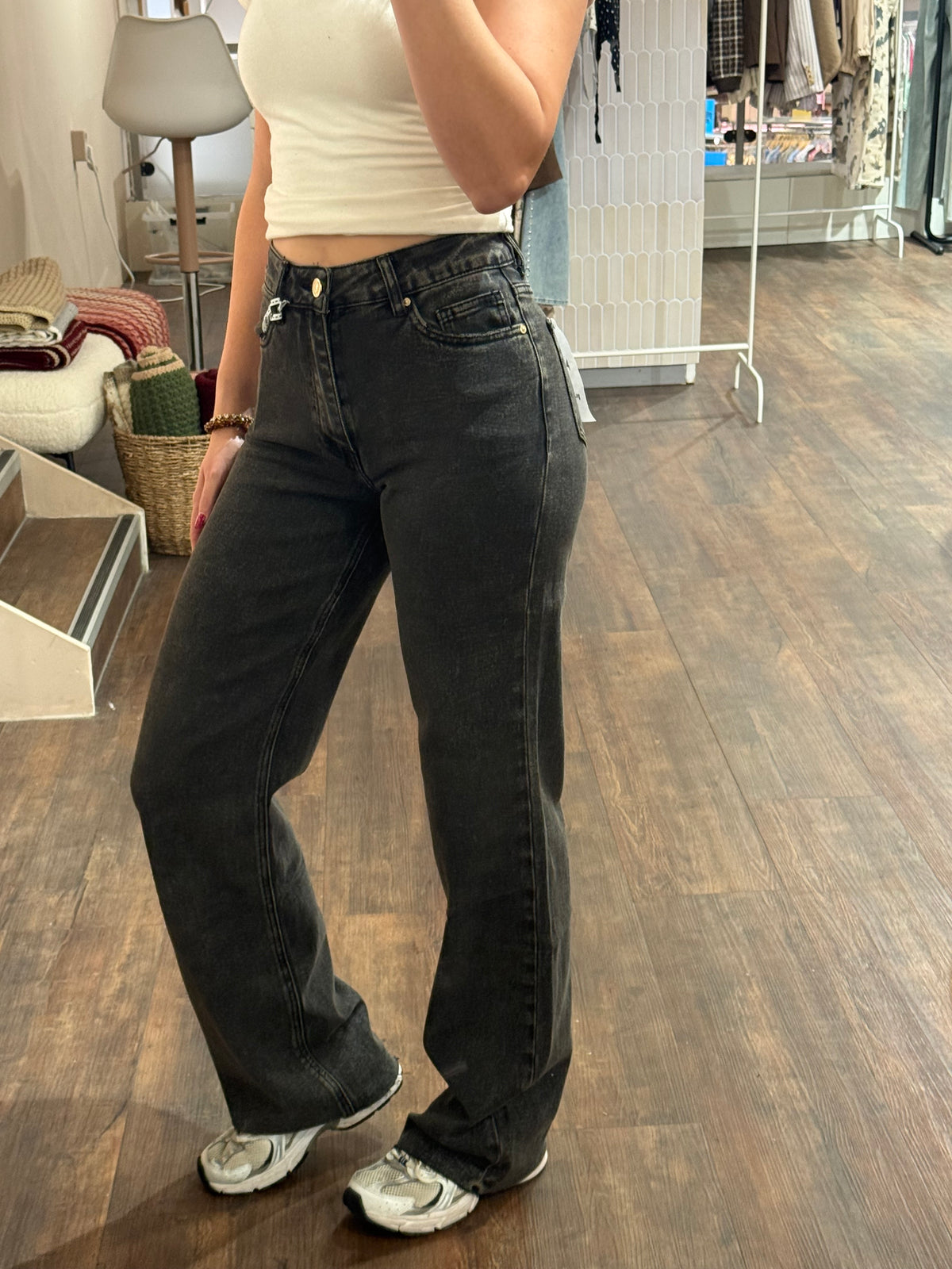 Zwarte jeans voor het najaar van Queen Hearts.