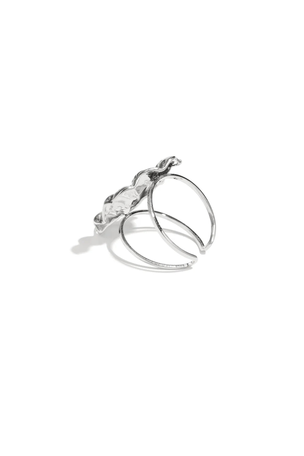 Chunky ovaal ring zilver