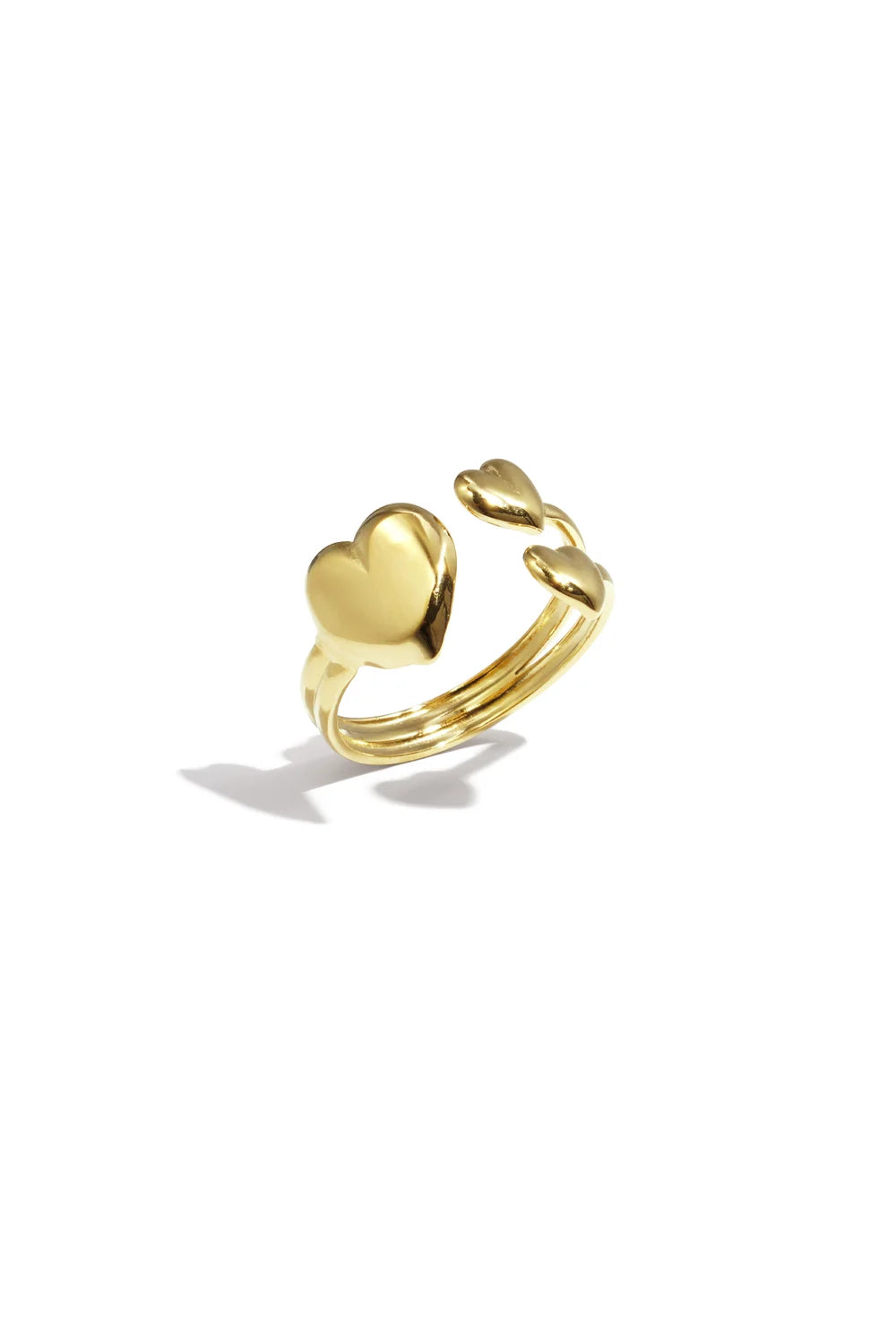 Triple the Love ring goud