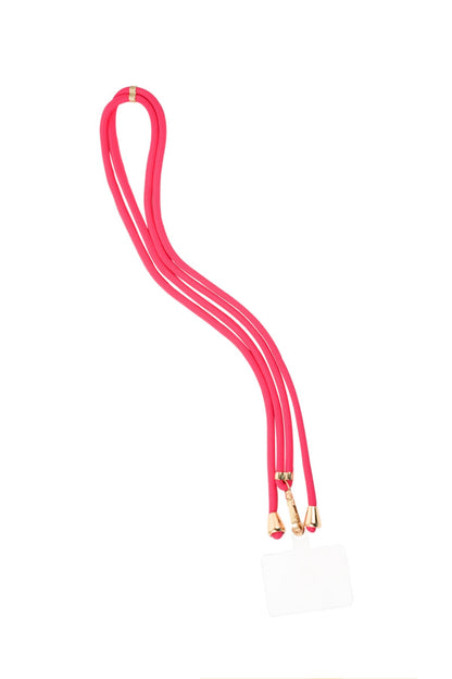 Telefoonkoord lang roze