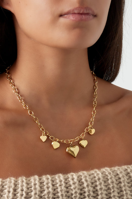 Endless love ketting goud