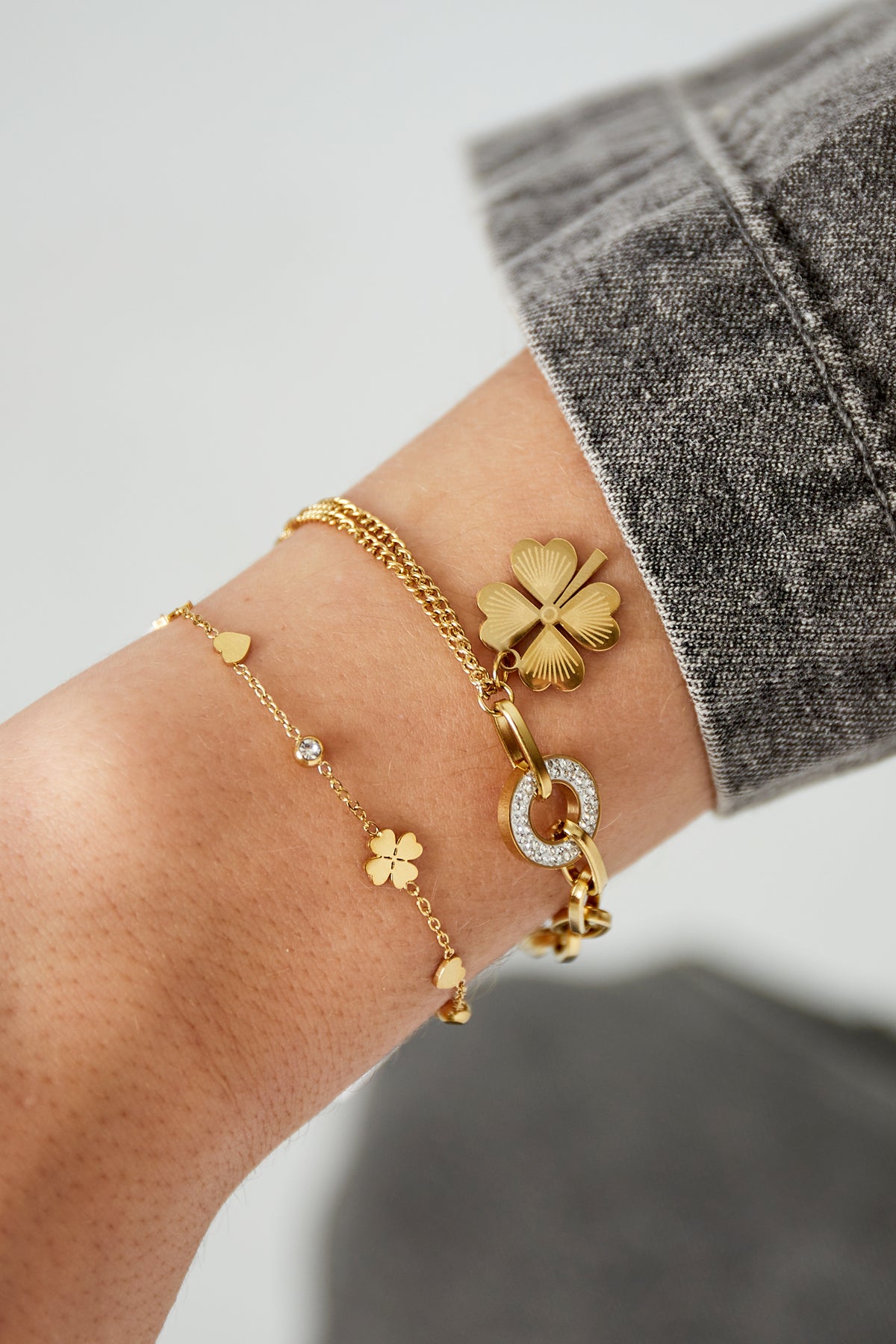 gleaming wish armband zilver