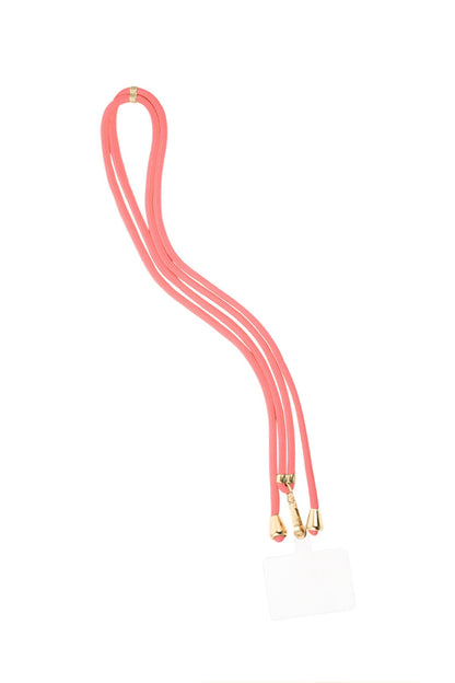 Telefoonkoord lang babyroze