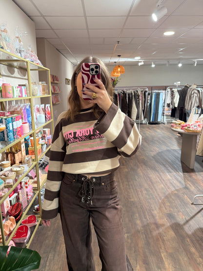 Tess - gestreepte NYC top